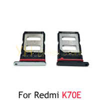 20PCS For Xiaomi Redmi K70E K70 Pro Sim Card Slot Tray Holder Sim Card Reader Socket Repair Parts