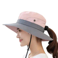 Foldable Bucket Hat Summer Uv Protection Sun Hat Waterproof Wide Brim Men's Uv Protection Hat Outdoor Waterproof Hat Comfortable