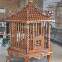 Sangkar Ayam, Sangkar Ayam Kayu Jati Ukir