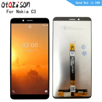 5.99" IPS Display For Nokia C3 2020 LCD Screen Touch Panel Digitizer WIth Frame Assembly For Nokia C3 LCD Replacement