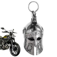 Motorcycle Good Luck Pendant Cycling Bell Roman WarriorSpartan Ancient Greek Warrior Helmet Stainless Steel Guardian Bells