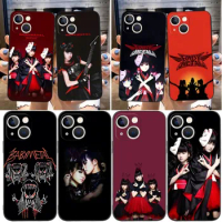 Japanese Girl Baby Metal Phone Case Funda For Apple Iphone 12 Pro 13 Mini 11 14 Max Xr X Xs 6 6s 7 8 Plus Shockproof Back Cover