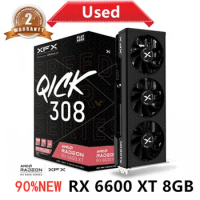 XFX RX 6600 XT 6600XT RX6600 XT 8GB Graphics Card AMD GPU Radeon RX6600XT RX6600 XT GDDR6 Video Cards Desktop PC Computer Game