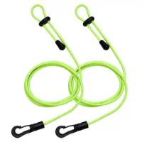 2Pcs Kayak Safety Rod Leash Rope Safety Lanyard Strap for Kayaking Securing Canoe SUP Board Rowing Surfing Cycling Elastic