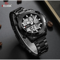 DISKON JAM TANGAN BELLEDA  jam tangan BELLEDA 9299 Jam Tangan Pria Chrono Aktif Casual Anti Air BELL
