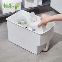 【梵特】高位層架/廚櫃用握柄式收納籃-3入(家用儲物盒/櫥櫃收納盒/高處收納盒)