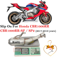 For Honda CBR1000RR CBR1000RR-SP / SP2 CBR 1000RR 2017 - 2019 Motorcycle Exhaust Escape Muffler And Link Pipe System With Mesh