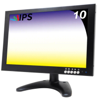 【CHICHIAU】10吋多功能IPS LED寬螢幕液晶顯示器-AV、BNC、VGA、HDMI、USB