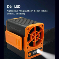 Quạt Lưng Công Nghiệp Tirek F13 - 8 Cấp Gió, Pin 10.000mAh Dùng 48H