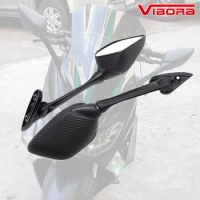 Universal Scooter Motorcycle R25 Bracket ABS Case Side Mirror Big View Rearview Mirror Nmax 155 ADV 150 Xmax300