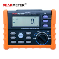 PEAKMETER PM5910 Digital Resistance Meter RCD Loop Tester Multimeter USB Interface Trip-out Current/Time Tester