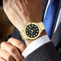 PROMO JAM TANGAN PRIA BELLEDA 9387 RANTAI STAINLESS STEEL ANTI AIR Watches