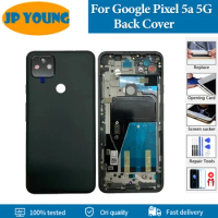 Original Back Cover For Google Pixel 5a 5G Back Battery Cover Rear Door Housing Case For Pixel 5a G1F8F G4S1M Replacement Parts