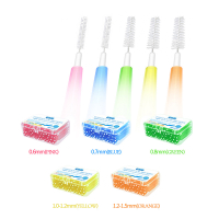 30405060Pcs Toothpick Dental Interdental Brush 0.6-1.5Mm Cleaning Between Teeth Oral Care Orthodontic I Shape Tooth Floss