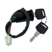 Motorcycle 4 Pin Wire On/Off Ignition Key Switch For 49cc 50cc 70cc 90cc 110cc 150cc 200cc 250cc ATV Part Dirt Pit Bike