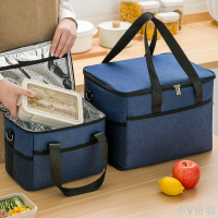 學生飯盒手提包上班族鋁箔加厚大號保溫袋帶飯包便當袋裝飯盒袋子