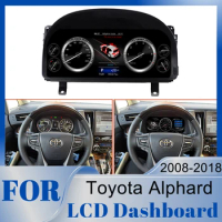 Car Tuning LCD Digital Dashboard Virtual Cockpit Speedometer Instrument Cluster For Toyota Alphard 2008-2018 ​