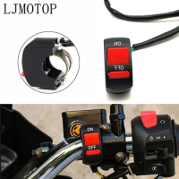 Universal Motorcycle Switches Handlebar Flameout Switch ON OFF Button For Kawasaki ZX11 1100 7R 9 W800 Z750 ZZR600 Z650 800 900