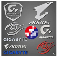 GIGABYTE AORUS G1 Gaming Metal Sticker For For Laptop PC Tablet Desktop Computer Digital Personalized DIY Decoration