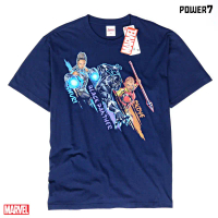 Power 7 Shop เสื้อยืดการ์ตูน มาร์เวล Black Panther ลิขสิทธ์แท้ MARVEL COMICS  T-SHIRTS (MVX-187) คํา