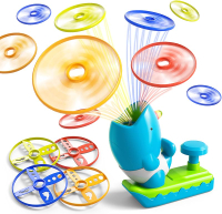 15 PCS Flying Disc Launcher Outdoor Indoor Game Toys Gifts for 3 4 5 6 7 Year Old Boys Kids Outdoor 