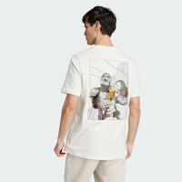 ADIDAS 愛迪達 阿迪達斯 STAR WARS 印花 圓領 T恤 男短袖上衣-白色 M SW TM T-JI5715