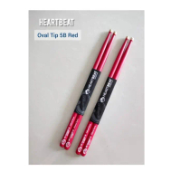 SALE - STICK DRUM HEARTBEAT 5B RED STIK DRUM RED STICK5B HICKORY - HOPE ONE