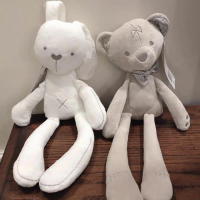 Rabbit Bunny Plush Doll – Boneka Kelinci & Beruang, Mainan Edukatif untuk Bayi, Dekorasi Rumah Lucu,