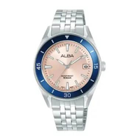 Jam Tangan Alba ACTIVE Wanita AG8Q17 AG8Q19 AG8Q23 AG8Q27 Original Garansi Resmi SILVER SALMON
