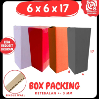 Kardus 6x6x17 A1 Box Packing Botol Tumblr Madu Jamu Kemasan Cuka Karton Packaging