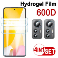 4 IN1 Hydrogel Film For Xiaomi 12 Lite 12S Ultra 12T T S X Pro 12X 12Pro Phone Water Gel Screen Protector Xiomi Protection 600D