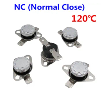 10Pcs KSD301 120 Degrees Celsius 120 C Normal Close NC Temperature Controlled Switch Thermostat 250V 10A Thermal Protector