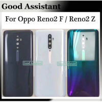 For Oppo Reno2 F CPH1989 / Reno2 Z Global CPH1945 PCKM80 Back Battery Cover Door Housing case Rear Glass lens parts Replacement