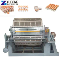 High Capacity Egg Tray Making Machine Produce Egg / Shoe Tray Egg Tray Pulp Molding Machine Waste Paper Recycling
