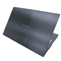 【Ezstick】ASUS ExpertBook B1500C B1508C 黑色卡夢紋機身貼(含上蓋貼、鍵盤週圍貼 共二張)