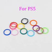 10pcs Plastic Colorful Accent Thumbstick Rocker Rings For Playstation 5 PS5 Controller Game Accessories