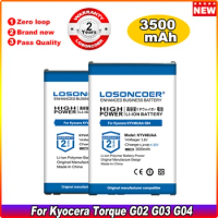 LOSONCOER 3500mAh KYV41UAA Mobile Phone For Kyocera Torque G04 G03 KYV46UAA Battery