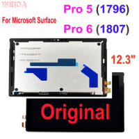 Original LCD For Microsoft Surface Pro 5 1796 Pro 6 1807 LCD Display Touch Digitizer Assembly For Surface pro5 Pro6 LP123WQ1Lcd