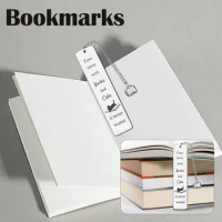 Gift Stainless Steel Lettering Slogan Bookmark For Pages Books Readers Children Collection New E5i8
