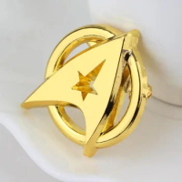 Star Trek Cute Metal Enamel Brooches First Generation Captain Pins for Clothing Backpack Accessories Pendant Badge Jewelry