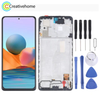 OLED Material LCD Screen and Digitizer Full Assembly With/Without Frame for Xiaomi Redmi Note 10 Pro /Redmi Note 10 Pro Max (4G)