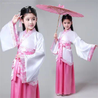traditional chinese dance costumes for girls ancient opera tang dynasty han ming hanfu dress child clothing folk dance children