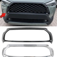 Car Front Bumper Grill Grilles Frame Cover Trim For Toyota Corolla Cross 2020+ Car styling front grille trim frame accessories
