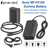 NP-FZ100 NP FZ100 Dummy Battery AC Power Supply Adapter DC Coupler kit for Sony Alpha A6600 A7IV A7SIII A7C A1 FX3 A7R3 A7R IV