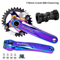 Bike Crankset Colorful Durable Hollow Crank Replacement Tool for Mountain Road Bike