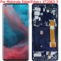 For Motorola Edge XT2063-3 Display LCD Screen With Frame 6.7" Moto Edge+ Edge Plus XT2061-3 LCD Display Touch Screen
