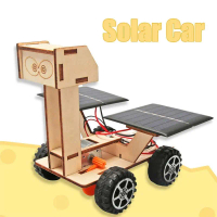 Mainan Rakitan Mobil Mini Solar Car Diy Robot Car Solar Children Educational Robot Edukasi Panel Sur