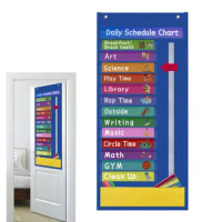 Pocket Chart For Classroom School Supplies Classroom Pocket Chart Schedule For Classroom Office Home Teachers Activity Supplies