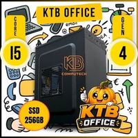 PC Komputer Rakitan Core i5 Gen 4 Ram 8GB SSD 256GB Casing Standar Siap Pakai Cocok Untuk Admin Offi