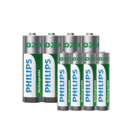 【PHILIPS】低自放充電電池AA 3號4入 +AAA 4號4入 共8顆